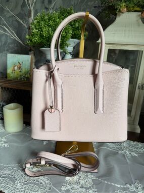 kate spade Light Pink Pebbled Leather Satchel purse handbag
